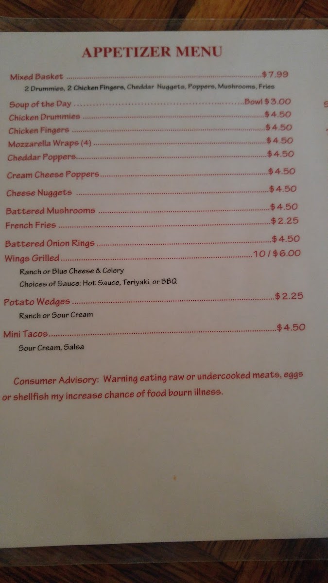 Slick Willy's Menu - Image 6
